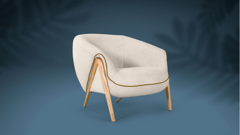 Fauteuil IGLOO - Adoptez un style coocooning avec ce fauteuil aux rondeurs accueillantes et confort