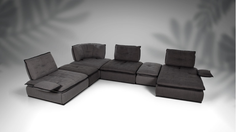 Le canapé d'angle modulable OREO| 100% modulable. Dossiers rabattables