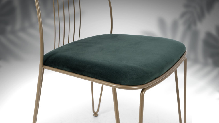 Chaise en structure tubulaire, pour salle à manger, Granada