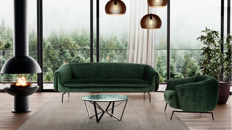 Table basse SPIDER | Tendance verre ondulé