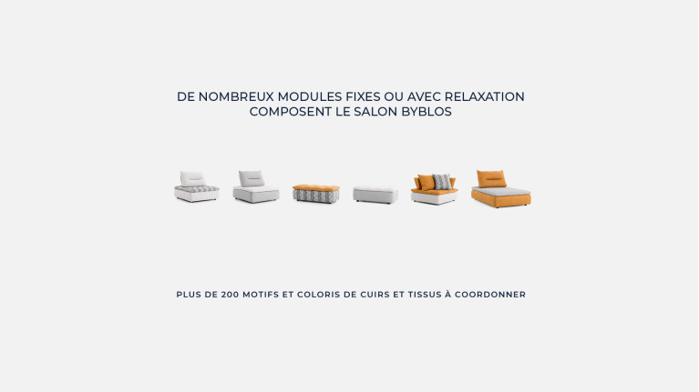 Chauffeuse big basculante relaxation électrique BYBLOS | Salon design