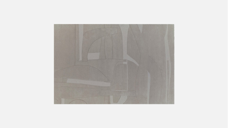Tapis rectangulaire COLLAGE| jeu subtil de reliefs et d’ombres