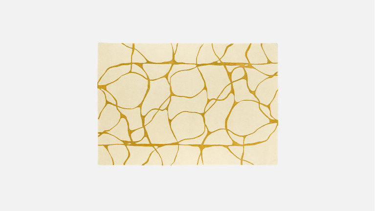 Tapis design, laine tuftée main, style japandi, Ambre
