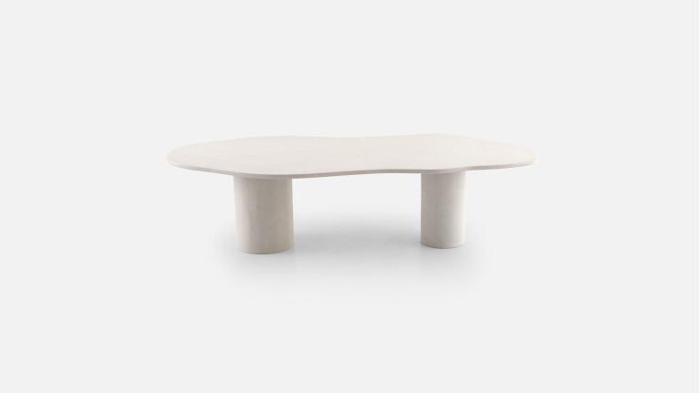 Table à manger design à forme organique beige, Picasso