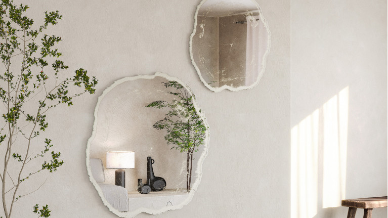 Miroir mural design original, déco forme d'arbre, Arbo Ice