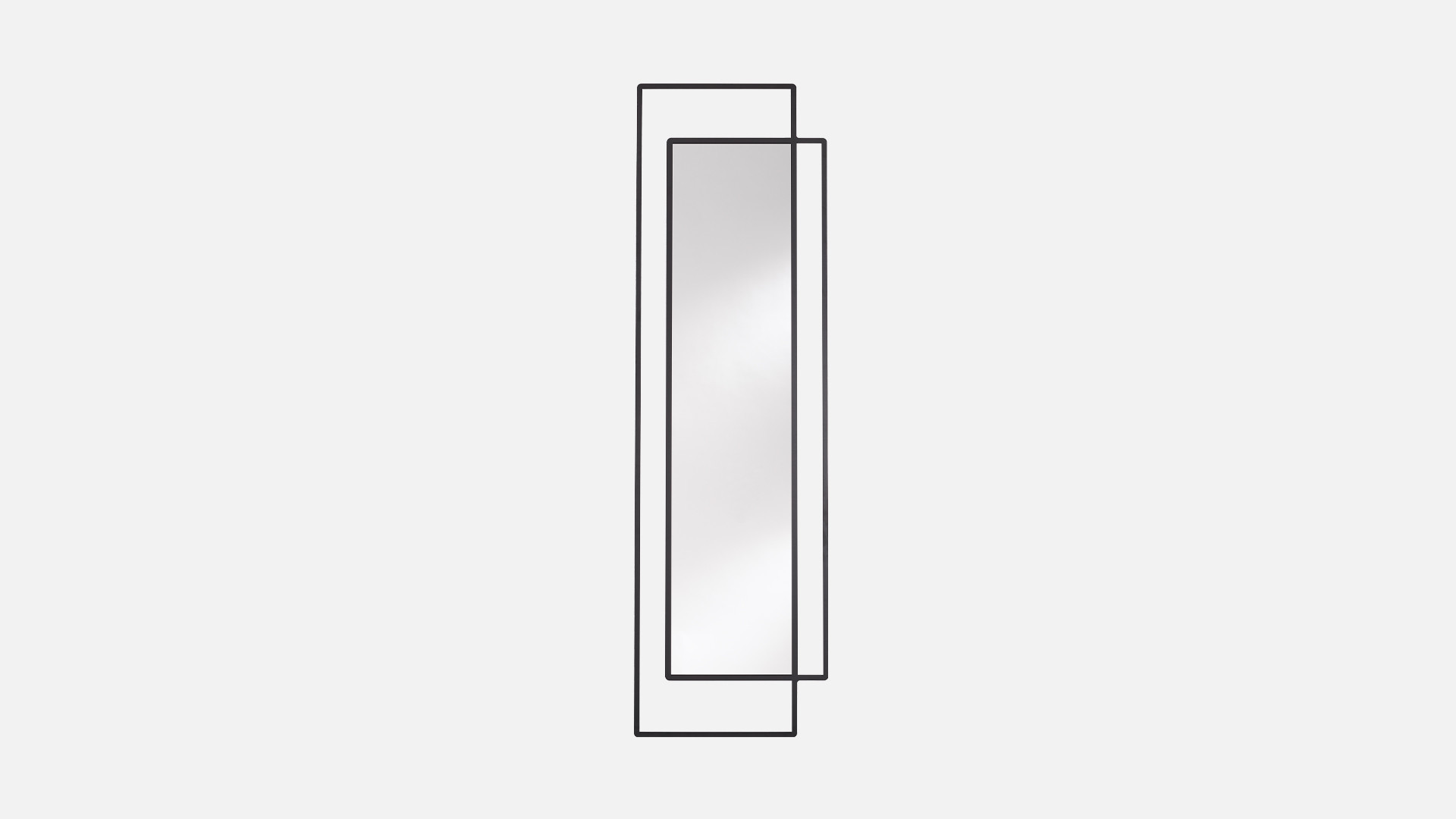 Miroir design pour salon, effet relief, 50 x 170 Bordo