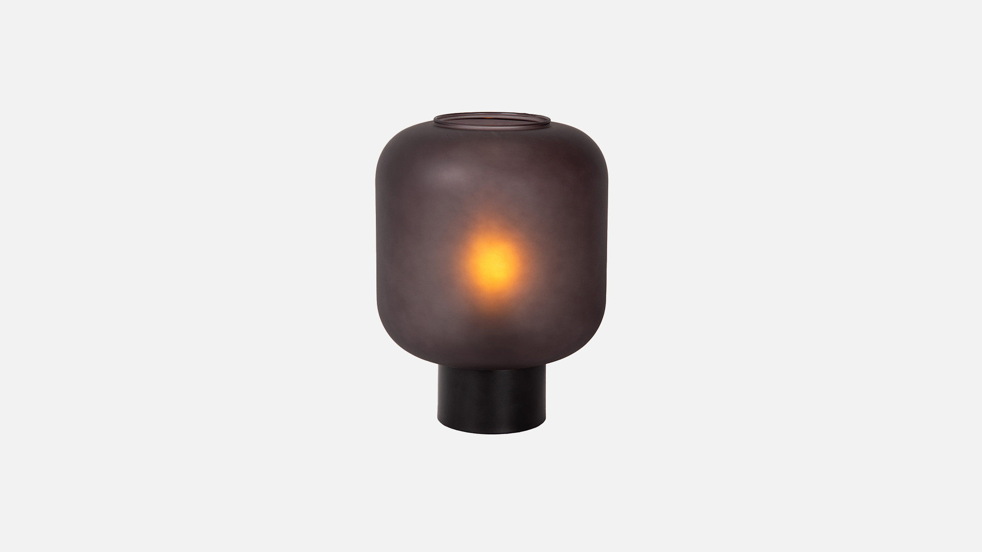 Lampe design en verre fumée de haute qualité, Eloïse