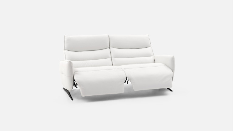 Canapé relaxation manuelle 3 places cuir ZEUS | Confort et détente