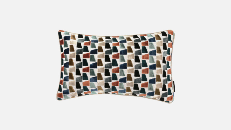 Coussin de canapé en velours à motifs graphiques , Paddington