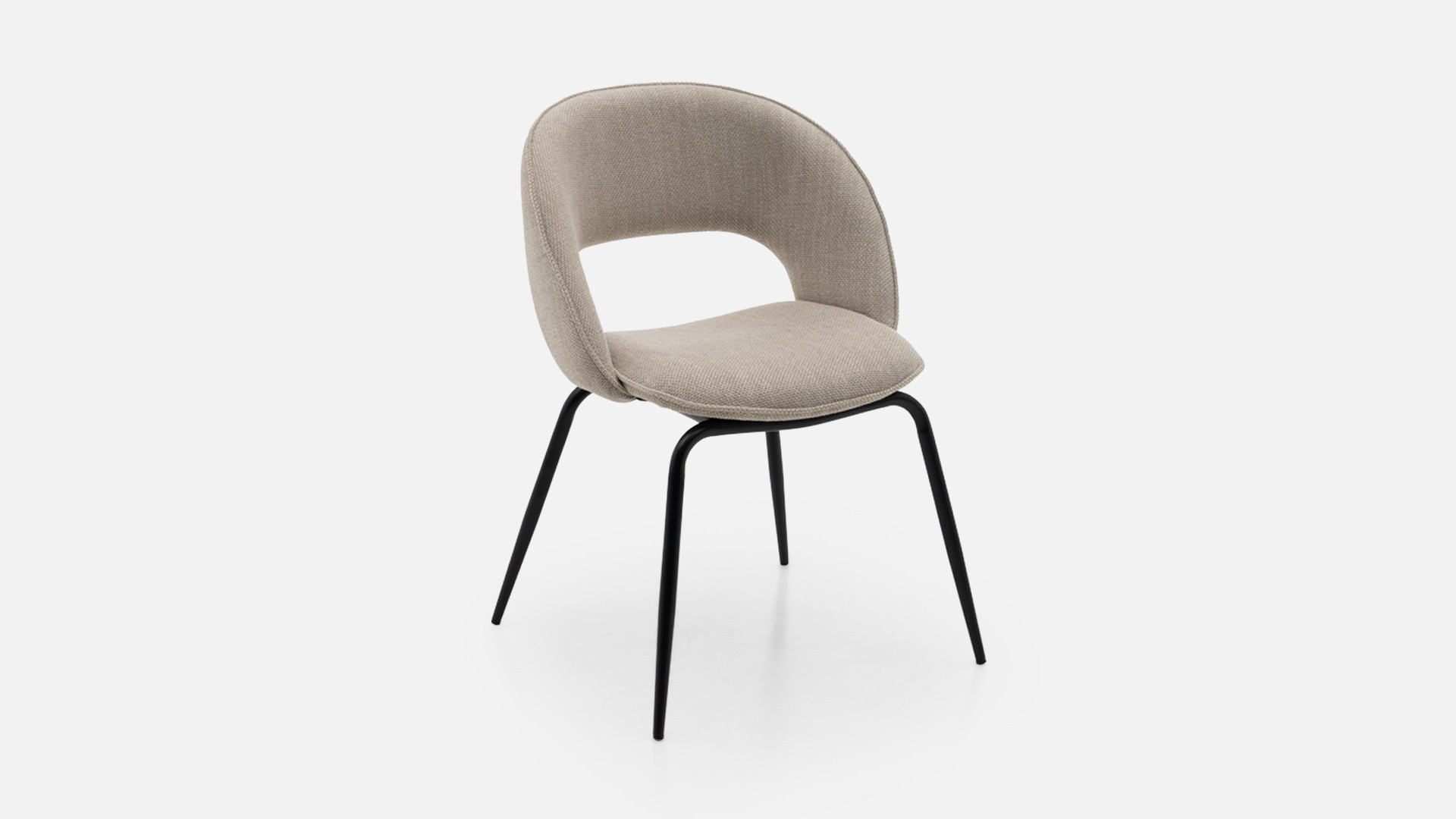 Chaise de salle à manger ergonomique confortable, Bella