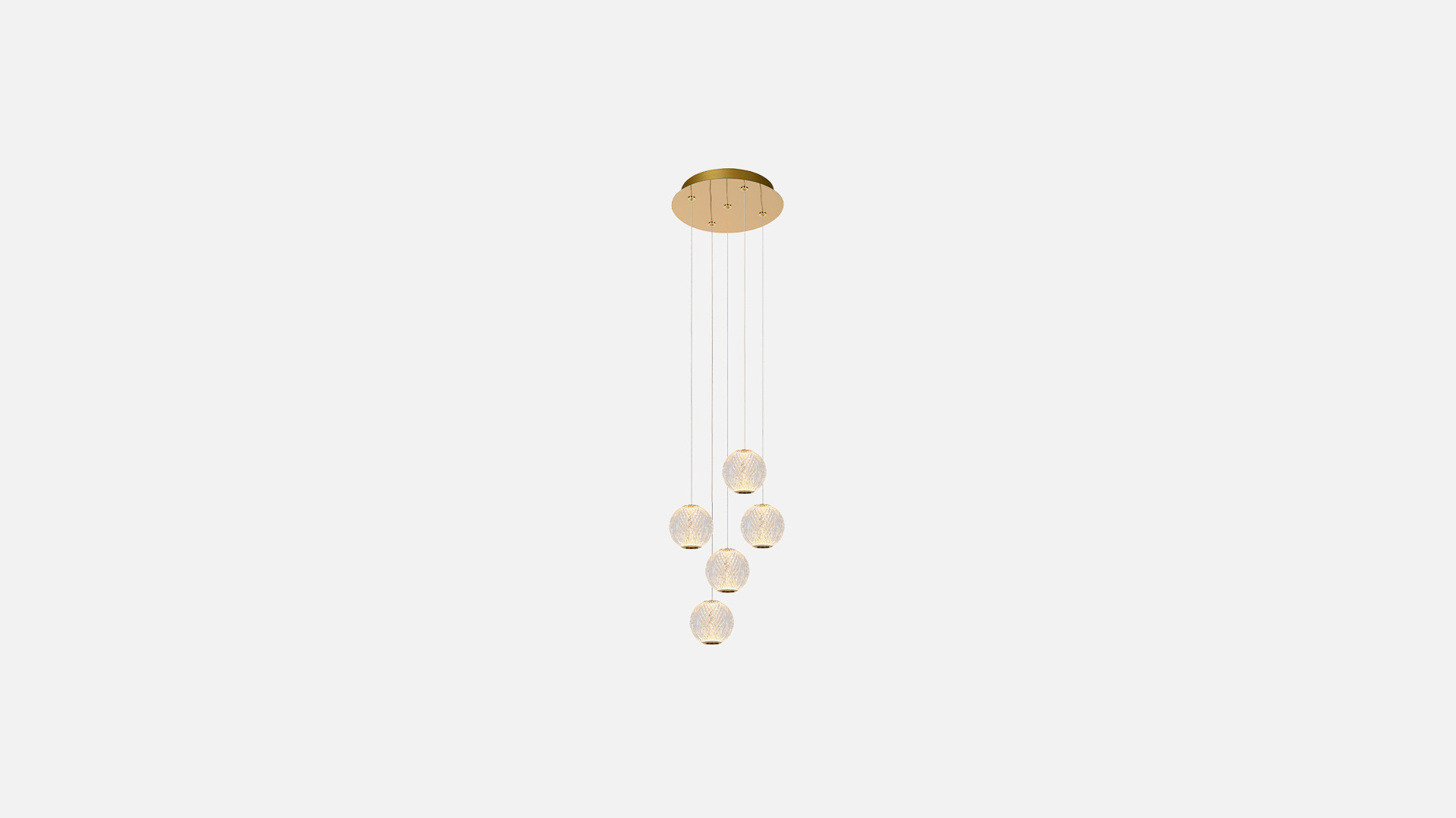 Suspension ronde CINTRA I Perle de cristal