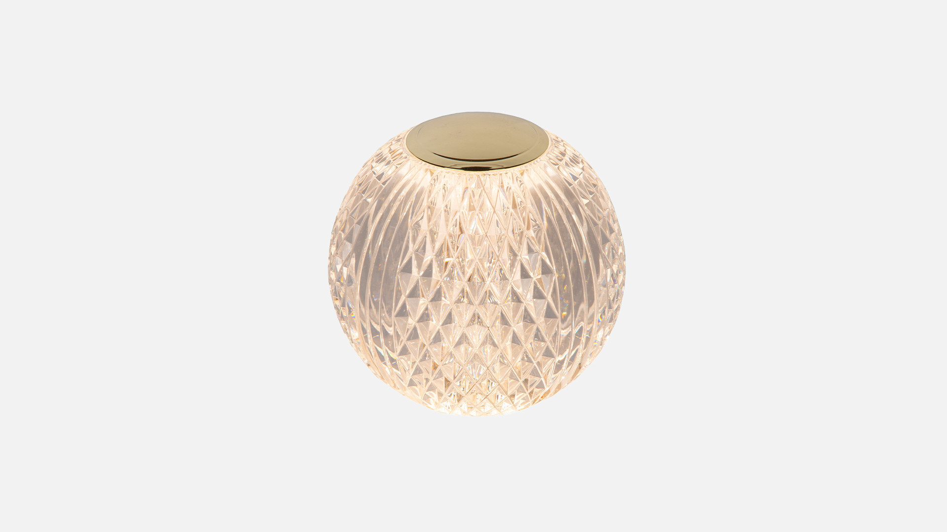 Lampe à poser design façon perle de cristal, Cintra
