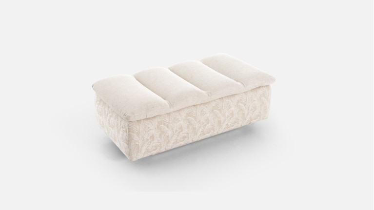 Pouf coffre de rangement, confortable et design, New Byblos