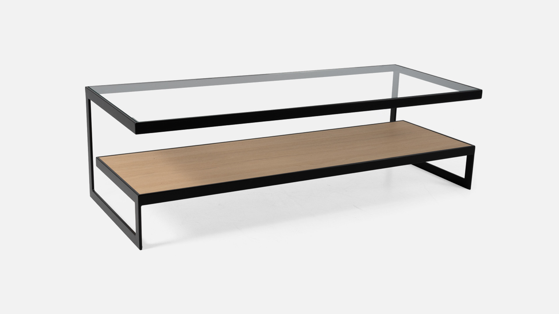 Grande table basse MILO | Extra-large avec ses 2 plateaux