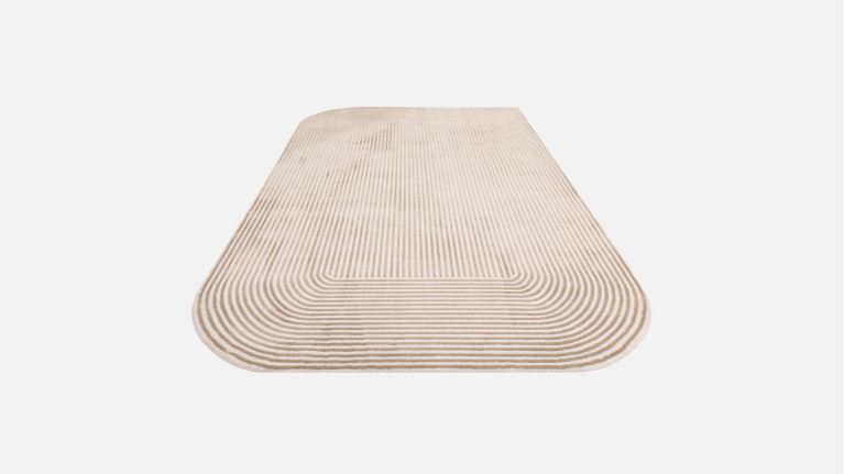 Tapis design aux lignes pures, forme graphique, Kuza Shape