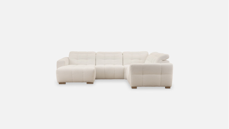Pouf cuir pour salon 100% modulable, Beach