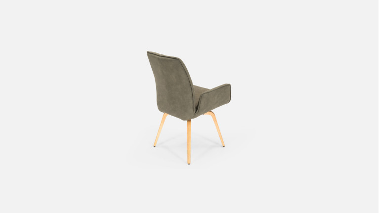Fauteuil LOUISE | Design raffiné et confort haute densité en tissu