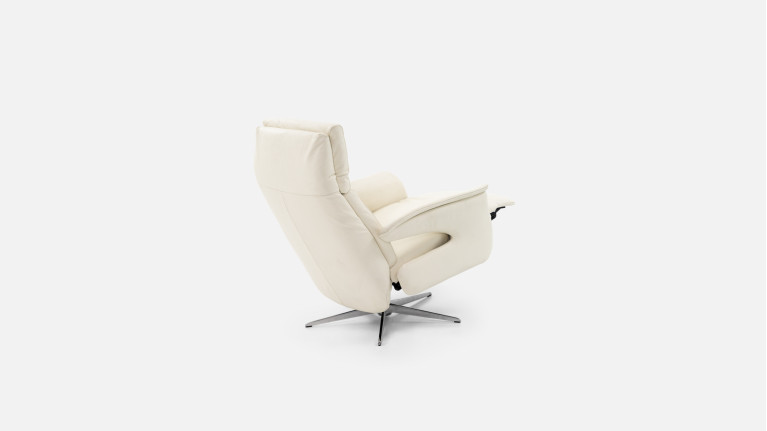 Fauteuil relaxation manuelle cuir GUSTAV | Un confort moelleux