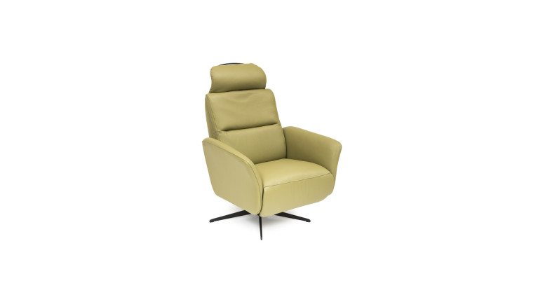 Fauteuil relaxation manuelle HIPSTER | avec têtière et repose-pieds