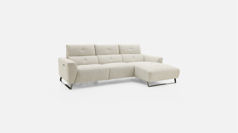 Canapé d'angle relax tissu MARTY | Élégance et confort sur-mesure