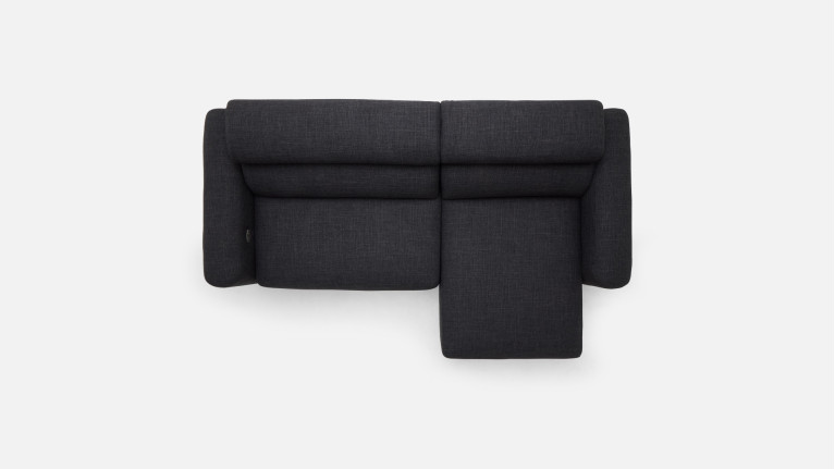 Canapé d’angle relaxation électrique en tissu  RÉVÉLATION