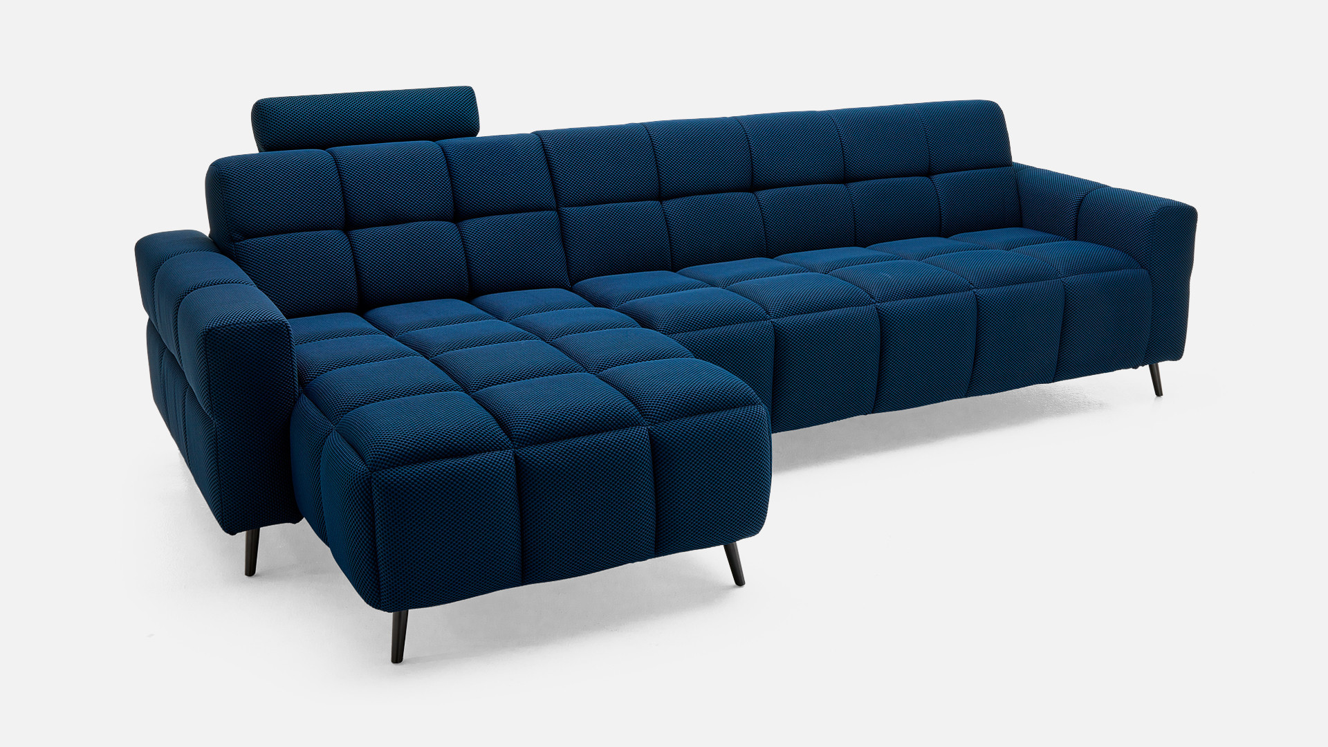 Canapé d'angle convertible tissu TETRIS | Design contemporain