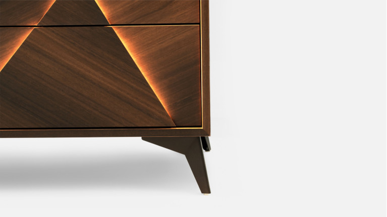 Ensemble de lit avec chevets ECLIPSE | Une chambre design