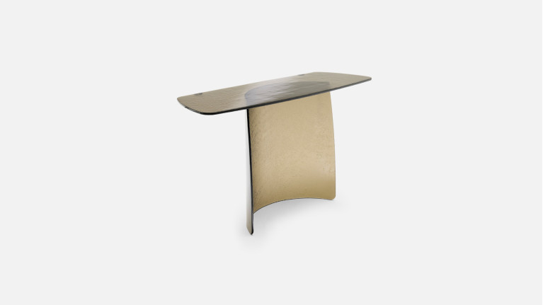 Console GAIA en verre fusion | Console design murale