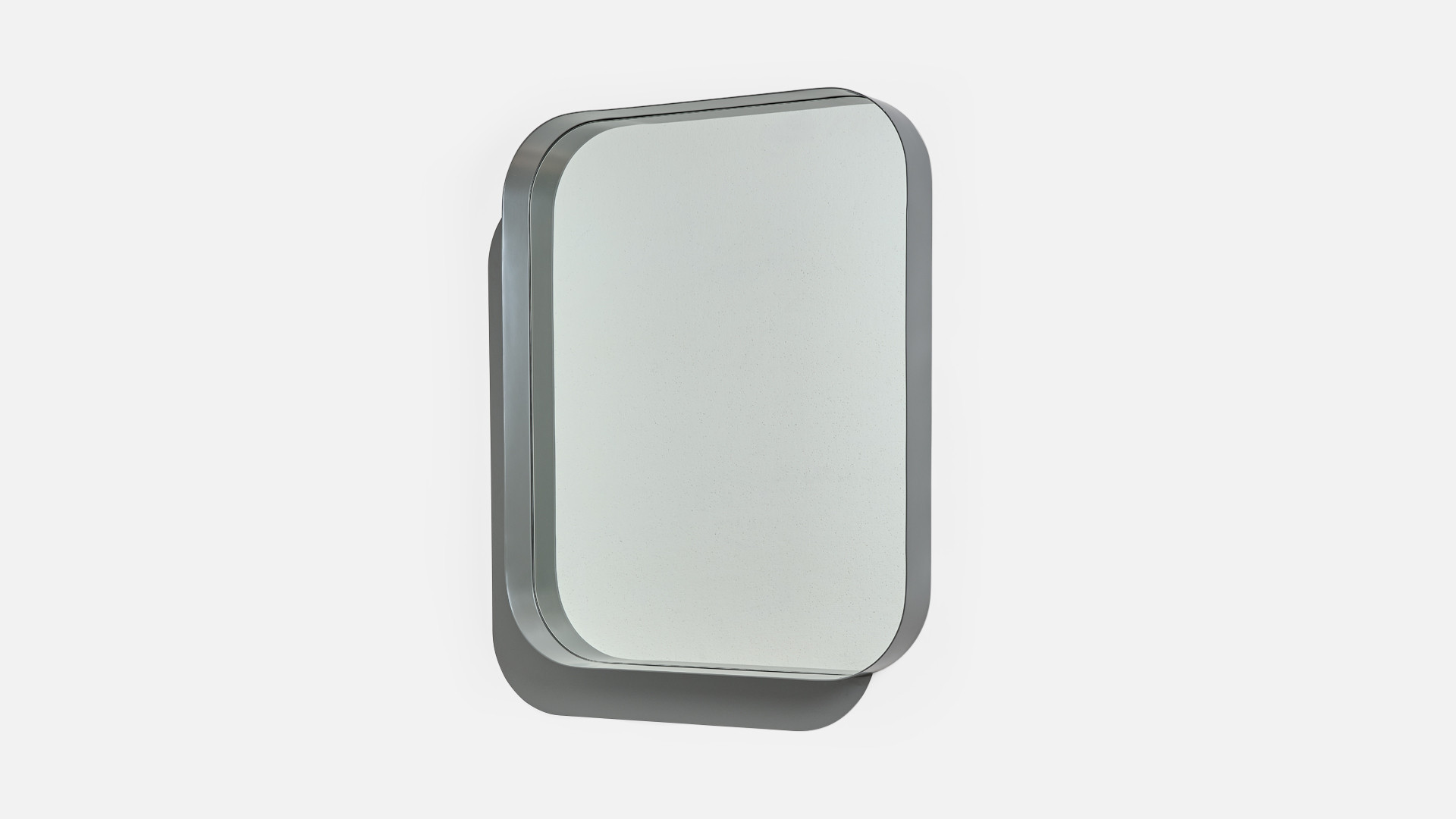 Miroir QUADRA verre et cadre en fer laqué