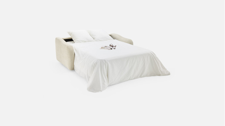 Canapé convertible GLORIA tissu confortable et couchage quotidien