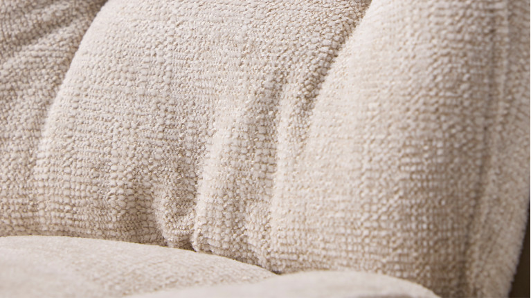 Chaise MOLTON pivotante en tissu bouclé – Confort & Design