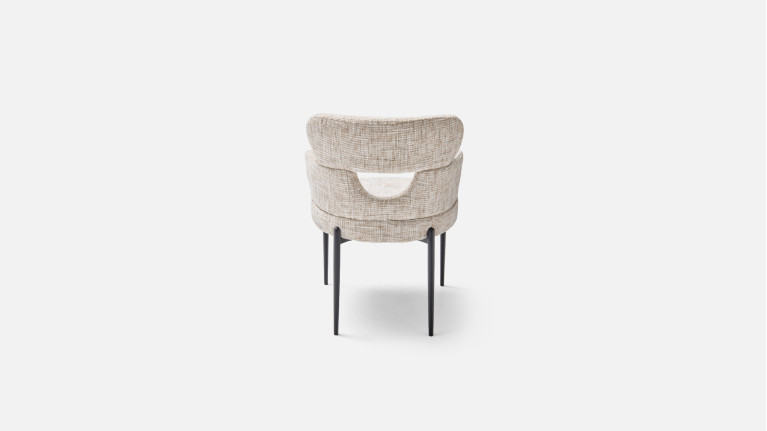 Fauteuil de table TOPAZE – Dossier ajouré, confort supérieur