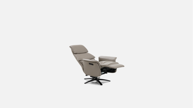Fauteuil relax électrique GABIN avec moteurs en cuir