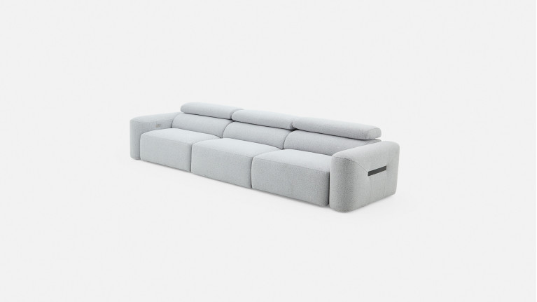 Canapé relaxation électrique REVELATION, modulable, tissu