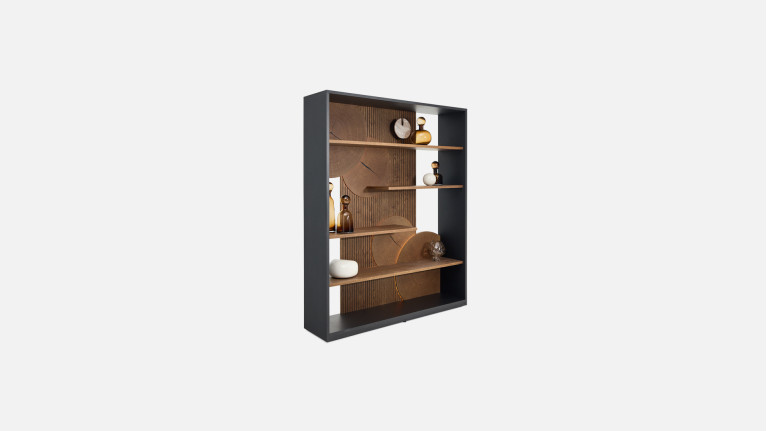 Bibliothèque NEO EQUINOXE | Bibliothèque design éclairée