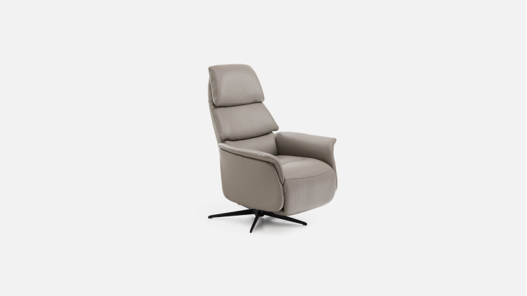 Fauteuil relax manuel GABIN en cuir, disponible en 6 tailles