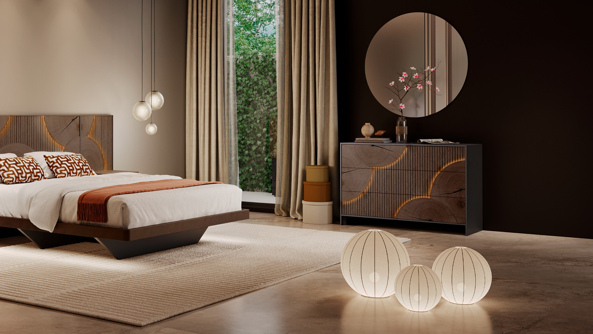 Commode NEO EQUINOXE | Commode design aux reliefs texturés