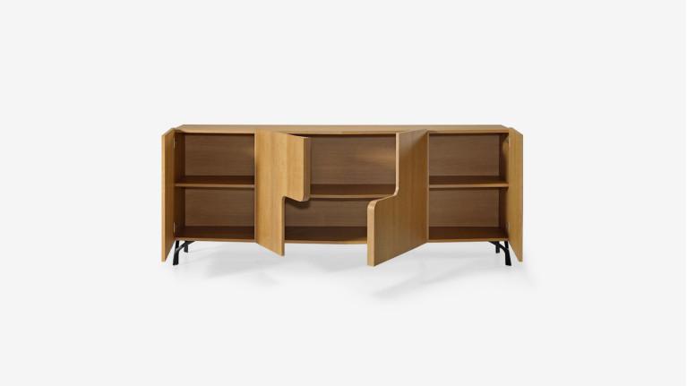 Buffet 4 portes JADE design élégant et rangement généreux