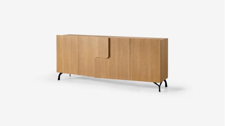 Buffet 4 portes JADE design élégant et rangement généreux