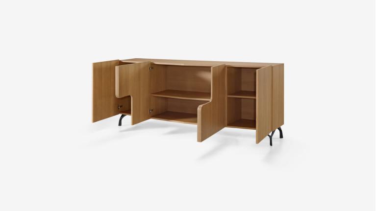 Buffet 4 portes JADE design élégant et rangement généreux