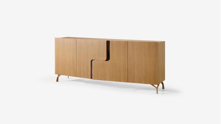 Buffet 4 portes JADE design élégant et rangement généreux