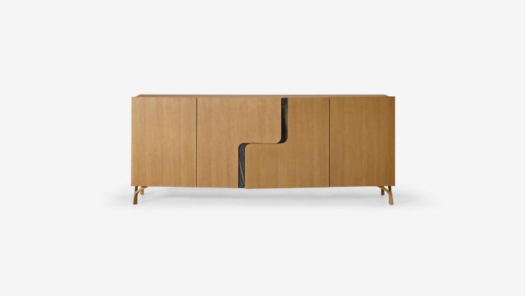 Buffet 4 portes JADE design élégant et rangement généreux